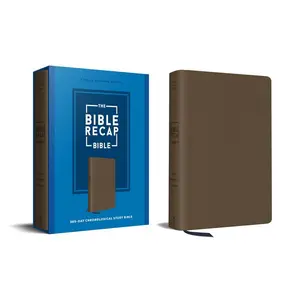 The Bible Recap 365-Day Chronological Study Bible: English Standard Version - Imitation Leather -- Tara-Leigh Cobble, Leather / Fine Binding