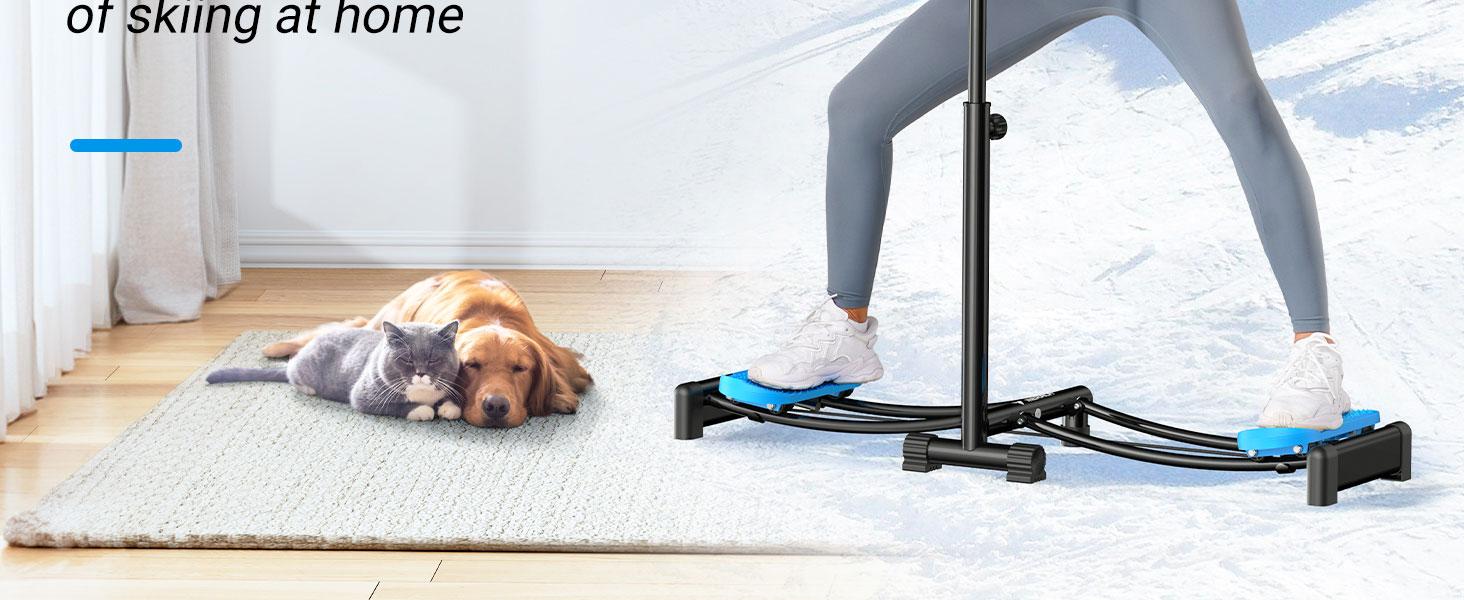 Merach  2 in 1 leg Exerciser Strength Training Leg Machine Low Impact Plyometric Training Home Gym Machine Indoor Workouts Equipment