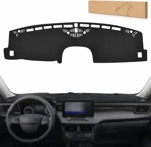 Nilight Dash Cover for Ford Maverick 2022-2024, Custom Fit Suede Dashboard Mat Non‑Slip Sunshade Glare Protector Interior Accessories Black