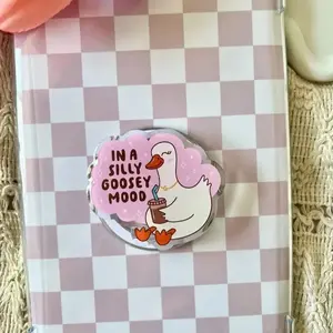 Silly Goosey Mood Magnetic Kindle Grip Kindle Grip Kindle Popsocket Book Bookish Magnetic Kindle Grip Books Lover Kindle Accessories Phone Holder PopSocket Phone Grip Magnetic Pop Socket Phone Grip