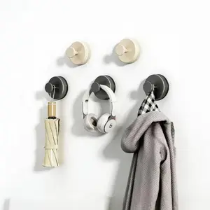 No-Drill Vacuum Suction Cup Hooks | Strong Adhesive, Traceless, for Home, Dorm, Bathroom, Living Room & Behind Door
