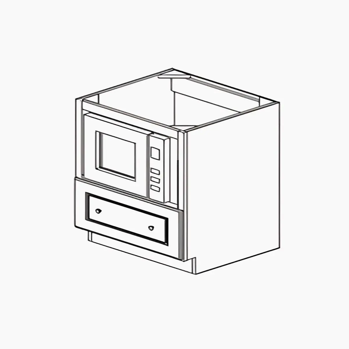 Microwave Drawer Cabinet