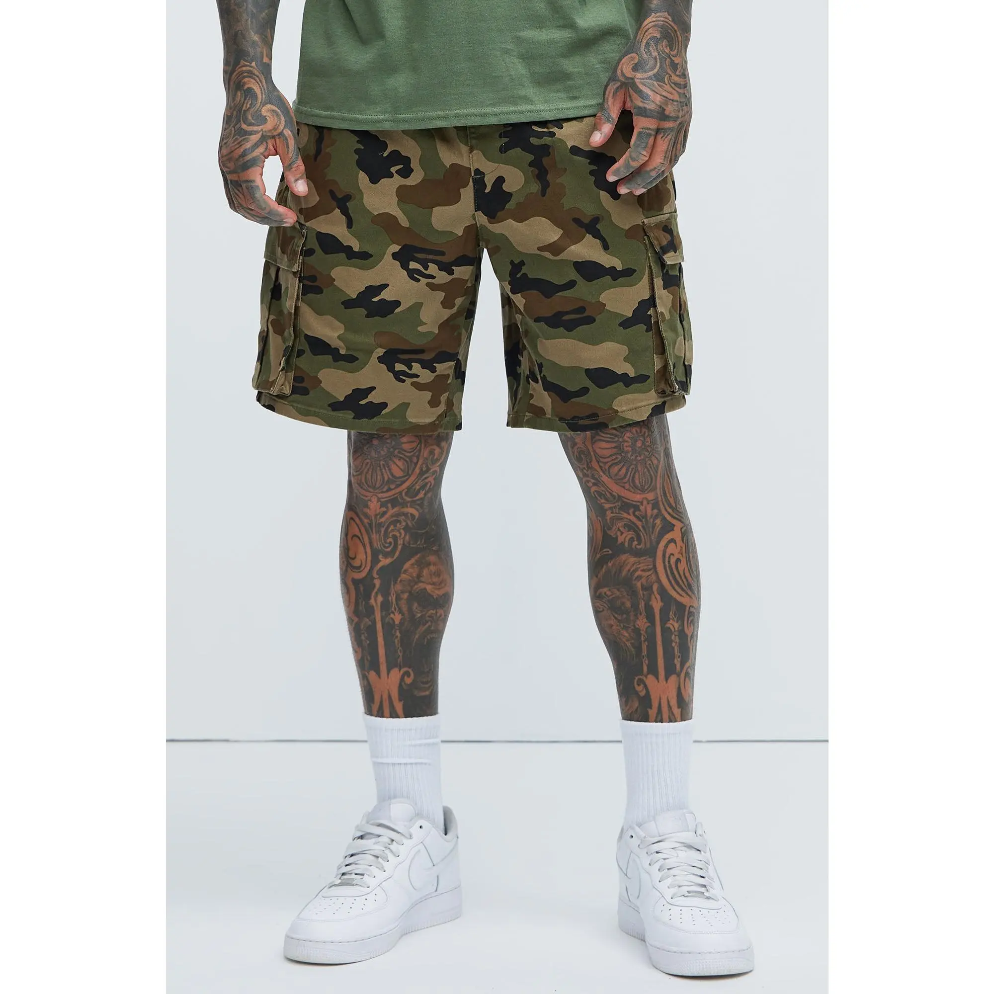 Twill Volley Cargo Shorts - Camouflage