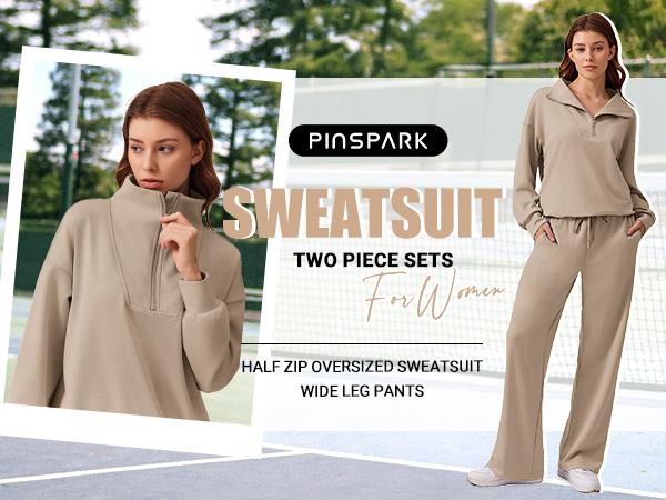 Women's Two-Piece Sports Set Long-Sleeved Half-Zip Cardigan Sweatshirt Sports Pants Comfortable Wear Multiple Colors Sizes The product is relatively thin Runs large Women's Two-Piece Sports Set Long-Sleeved Half-Zip Cardigan Sweatshirt Sports Pants Comfortable Wear Multiple Colors Sizes The product is relatively thin Runs large