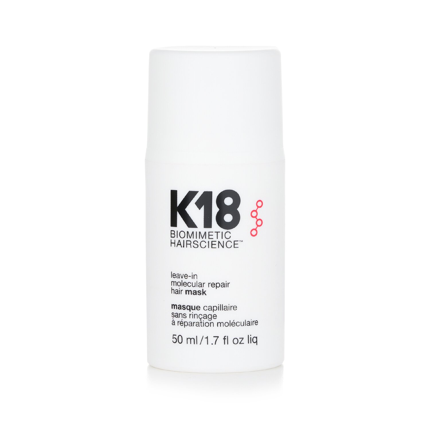 K18 Leave-In Molecular Hair Mask, Repairs Dry or Damaged Hair, Reverse Hair Damage from Bleach, Color, Chemical Services & Heat K18 Leave-In Molecular Hair Mask, Repairs Dry or Damaged Hair, Reverse Hair Damage from Bleach, Color, Chemical Services & Heat