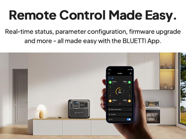 BLUETTI AC200L Portable Generator 2048Wh for Home Use with Warrenty & Versatile Charging Speed Output Power Quiet Operation Energy Efficiency