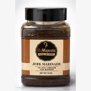 Jerk Marinade - MaMajestic’s Authentic Jamaican One Step Wet Jerk Seasoning 16 oz