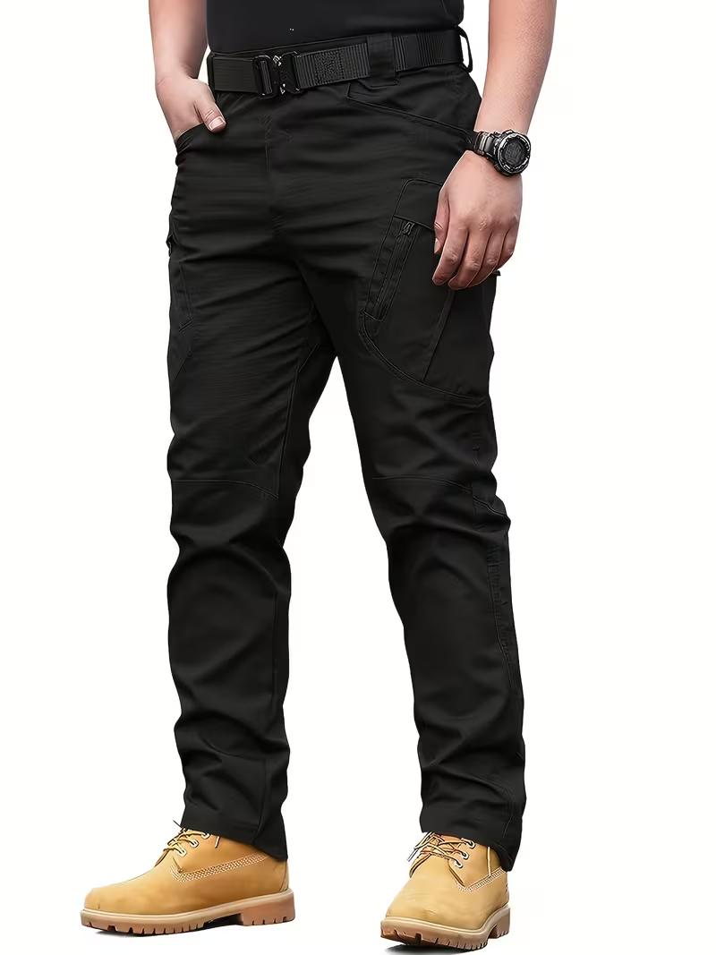 HOMUG Men's Lightweight Casual Cargo Pants feature multiple pockets and a variety of color options. Made of wear-resistant and scratch-resistant fabric, they are suitable for outdoor activities and ideal to wear in spring and autumn.