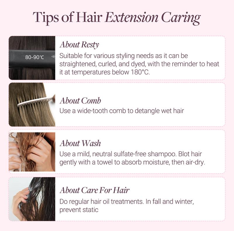 GOO GOO Scalp Hair Fill-Ins Clip-in Short Hair Extensions Real Human Hair, Thinning Hair Fill-Ins Natural Look Volumizer for Women