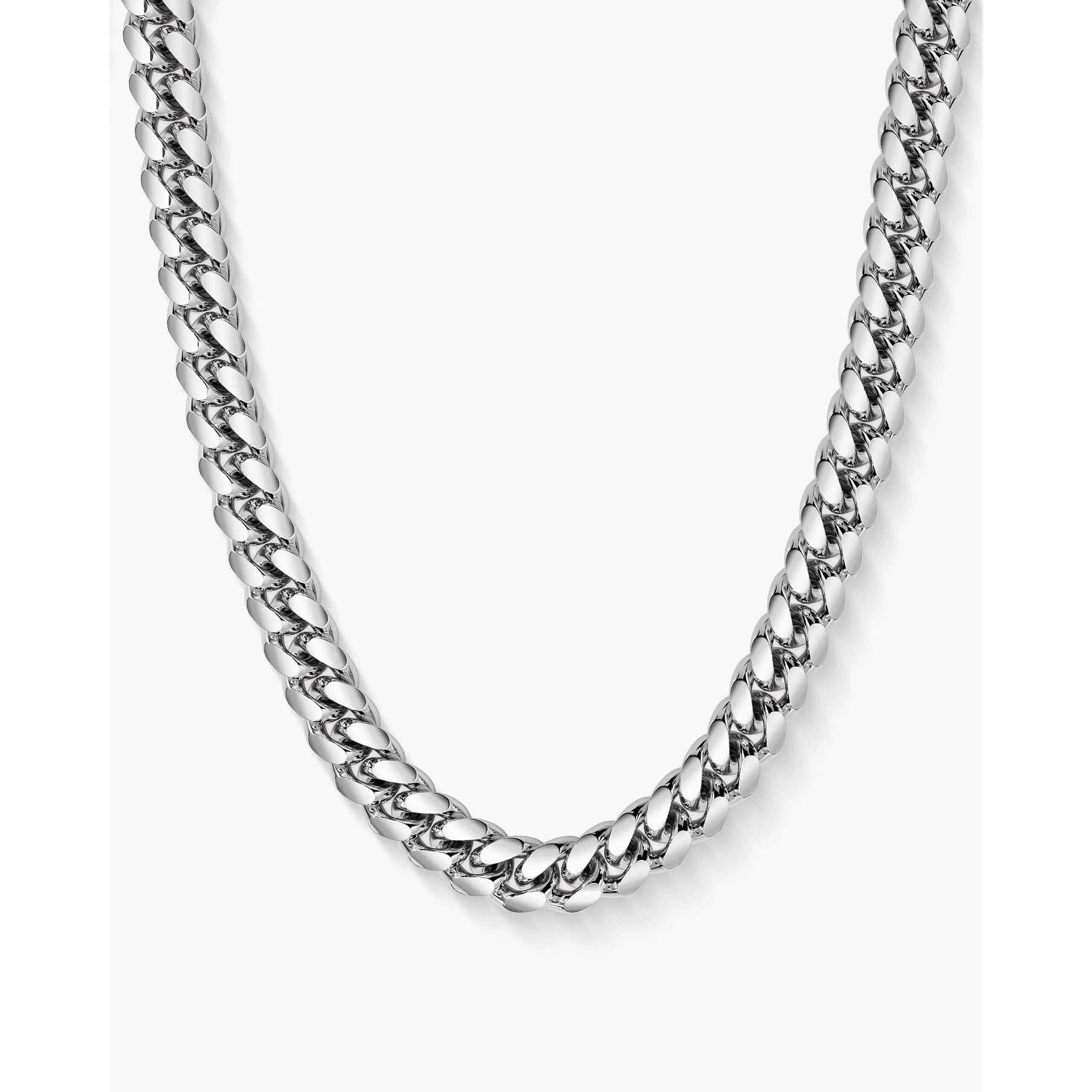 Youth Cuban Link Chain 5mm - Silver - Waterproof - Box Clasp