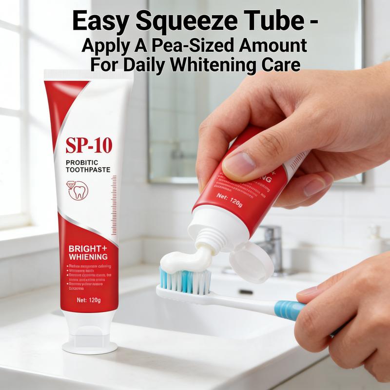 2 PCS SP-10 Probiotic Toothpaste,Enhanced Formula with 10 Probiotics for Teeth Whitening,Fluoride-Free, Fresh Mint Flavor 2 PCS SP-10 Probiotic Toothpaste,Enhanced Formula with 10 Probiotics for Teeth Whitening,Fluoride-Free, Fresh Mint Flavor