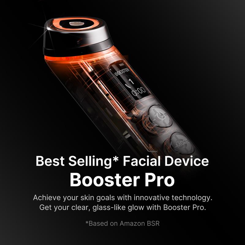 [LIVE Exclusive] [medicube] Booster Pro Black Bear Edition w/ SkincareㅣDeep Vita C Capsule Cream, Collagen Jelly Cream, Kbeauty Viral Glass Glow Device for Glowy Glass Skin Medicube