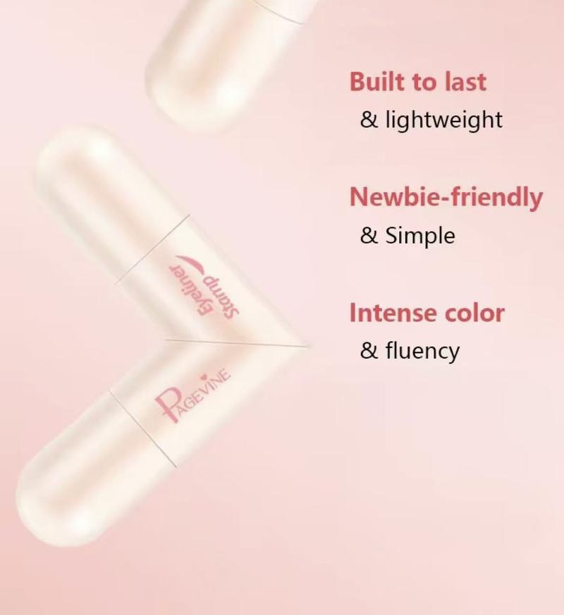 New style eyeliner pencil for lazy people, quick and new look Rotating Eyeliner makeup Pen- Dual-HeadDesign with Wing Stamp, Quick-Dry, Long-Lasting, Smudge-Proof for Easy Cat Eye, SharpWinged Lines & All-Day Makeup Wear