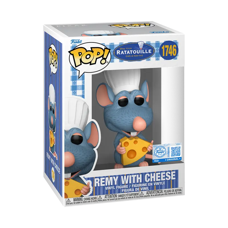 Funko POP Disney: Ratatouille - Remy w/ Cheese Specialty Series Exclusive w/ vRare Pop Protector Included