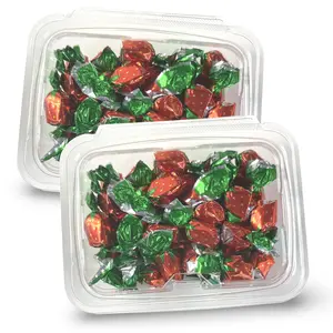 Strawberry Filled Nostalgic Grandma Candy | Classic Fruity Liquid Center Treats | 2 Bulk 8 Oz Tubs (1 Lb Total)