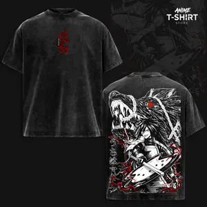 Madara  Uchiha  - NRT Anime T Shirt Vintage Washed Oversized Streetwear, Heavyweight Cotton Unisex Graphic Tee, Japanese Manga Style Shirt,Pump Cover Top, Anime Fan Gift
