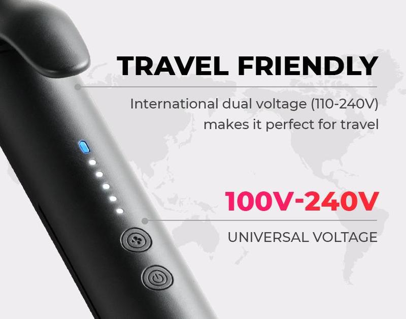 TYMO AIRFLOW- Straightener and Curling Irons 2 in 1, 360° Cooling Air Hair Curler, Tourmaline Coating, Comfort, hair styling tools, Plancha de cabello