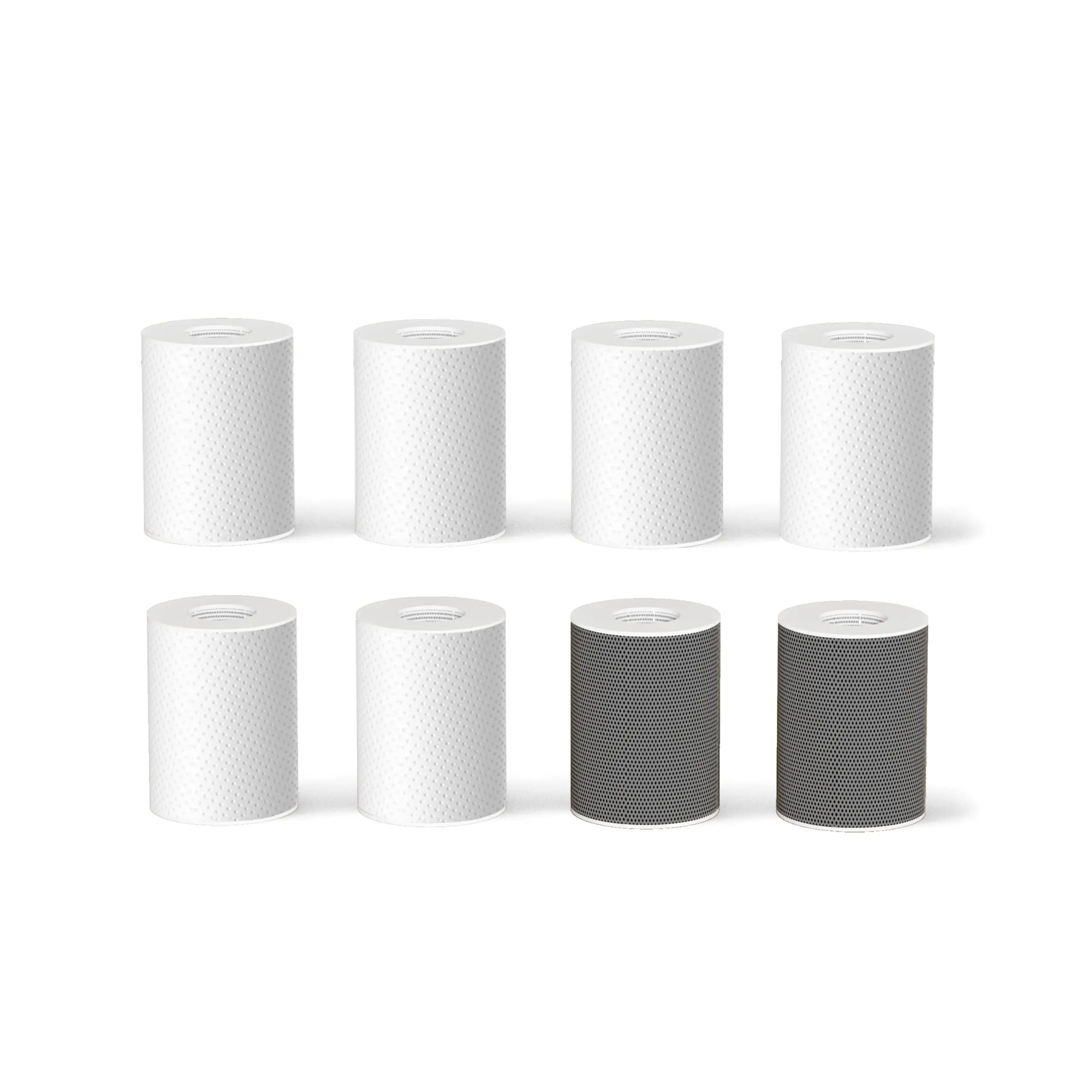 Frizzlife FF1080 Faucet Extender 8pcs Replacement Cartridge, 2pcs Carbon Fiber and 6pcs PP Cotton Filter for FF1080, FF1080-EX, FF1440 Sink Faucet Water Filter