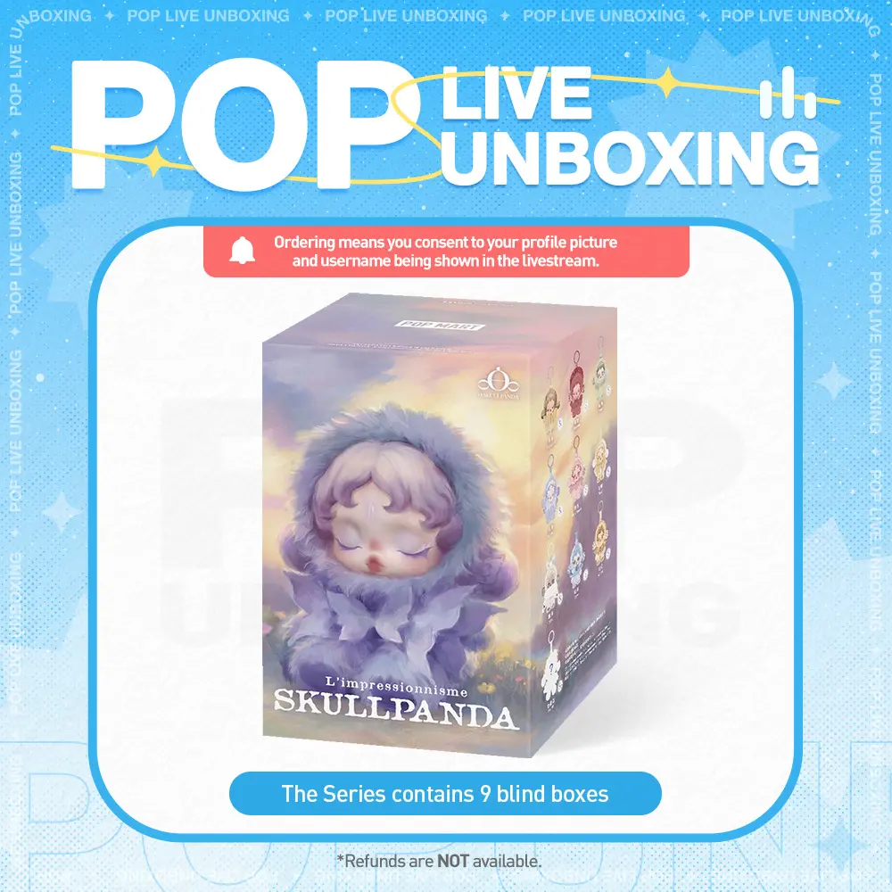 [POP NOW]SKULLPANDA L’impressionnisme Series Plush Doll POP MART