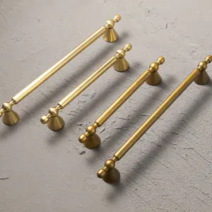 6 Pcs Antique Brass Cabinet Drawer Pulls Retro Bronze Dresser Handles Solid Zinc Alloy Kitchen Hardware for Appliance Cupboard Classic Look Easy Installation Reliable Option