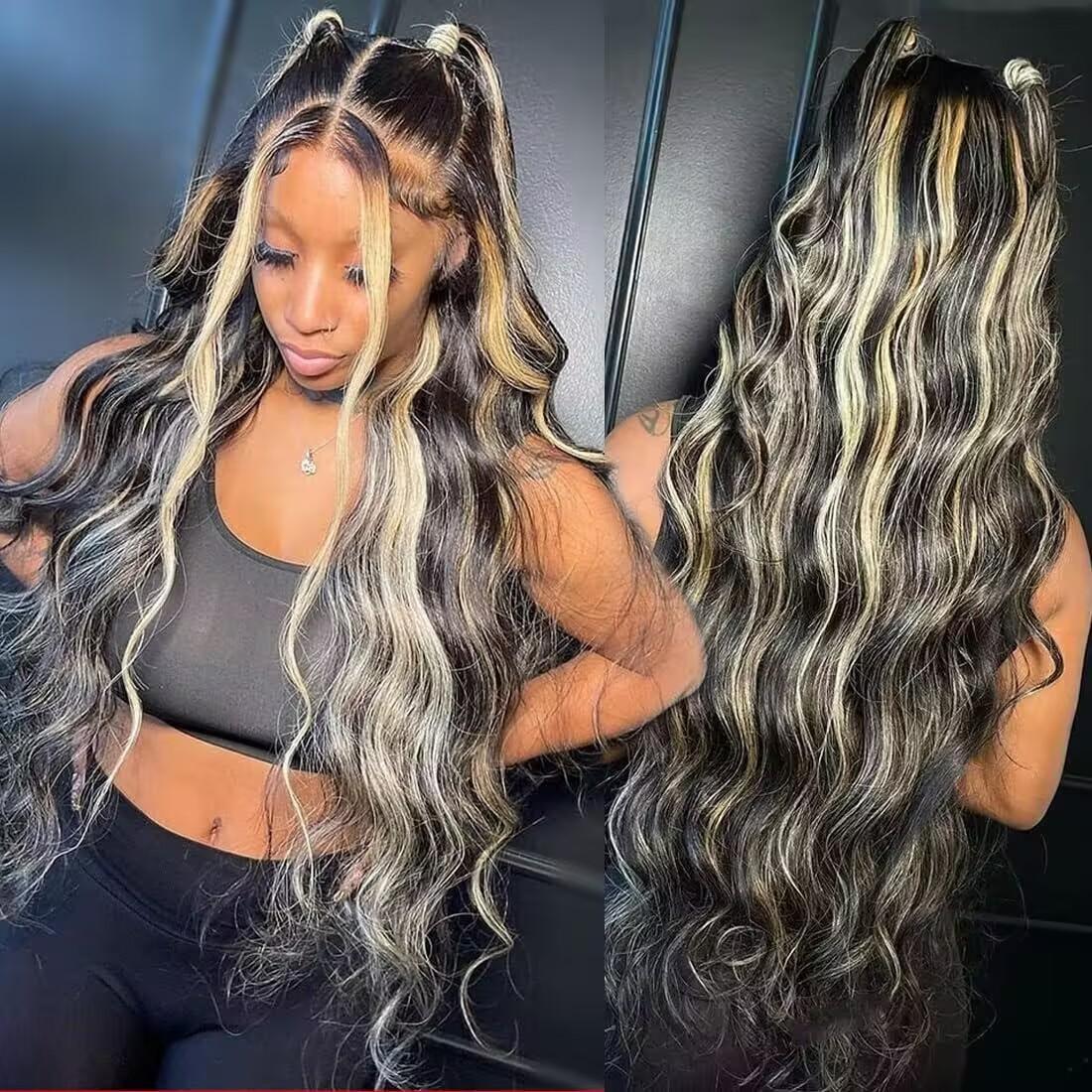 P1B/27 Highlight Blond 13x4 13x6 HD Lace Front Wigs Human Hair Body Wave Wig 180% Density SpringStatements
