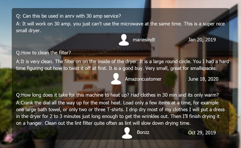 Costway - 1.5 Cu .ft Clothes Dryer with Stainless Steel Tub,Compact Laundry Dryer, 110V Electric Portable Clothes Dryer with Stainless Steel Tub, Control Panel Downside Easy Control for 4 Automatic Drying Mode