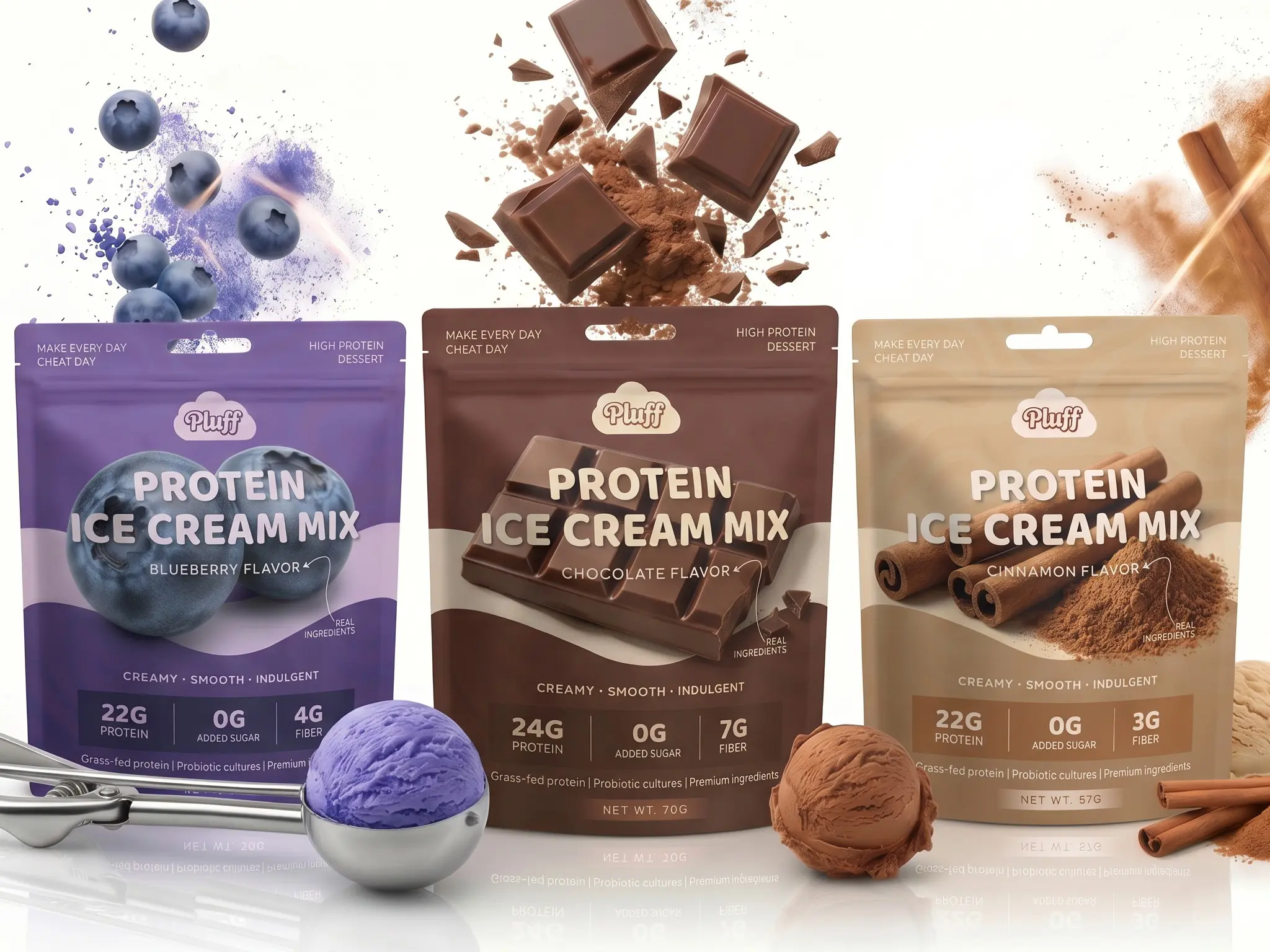 Pluff Protein Ice Cream Mix