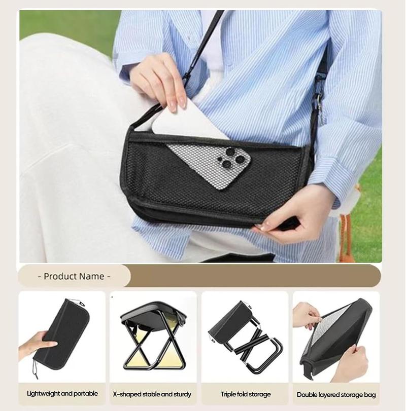 Camping Chairs, 1.2 lbs ultra light, Max Load Capacity 250lbs, Portable outdoor folding chair with pocket, For Queuing, Fishing, Hiking Tours, Outdoor Activities Camping Accessories, Camping supplies, best New Year's Day gift