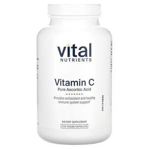 Vital Nutrients Vitamin C Pure Ascorbic Acid, 220 Vegan Capsules
