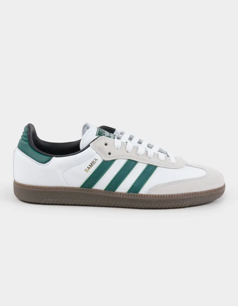 adidas gazelle silver green womens Adidas SAMBA ADV (White/Black/Gum) – humidity main image 1