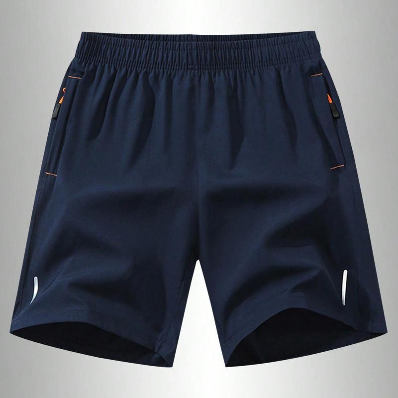 Men's Ultra-Lightweight Running Shorts - Quick Dry Breathable Thin Fabric for Summer Sports Solid Color Textured Wrinkle Resistant Reflective Strips Gym Sport Menswear Beige Plain