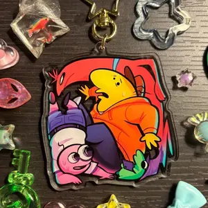 Smiling Friends 3” “Boxed In” Acrylic Keychain/Charm