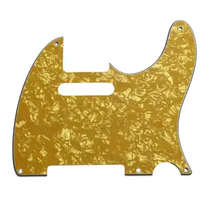 5-Hole Telecaster Pickguard - 4-Ply Golden Pearl
