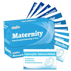 GISGFIM Maternity Flash Cards Medical Nursing School Essentials Review Exam Flash Cards Double-Sided Professional Study Tool School Supplies & Gifts for Medical Students Test Prep