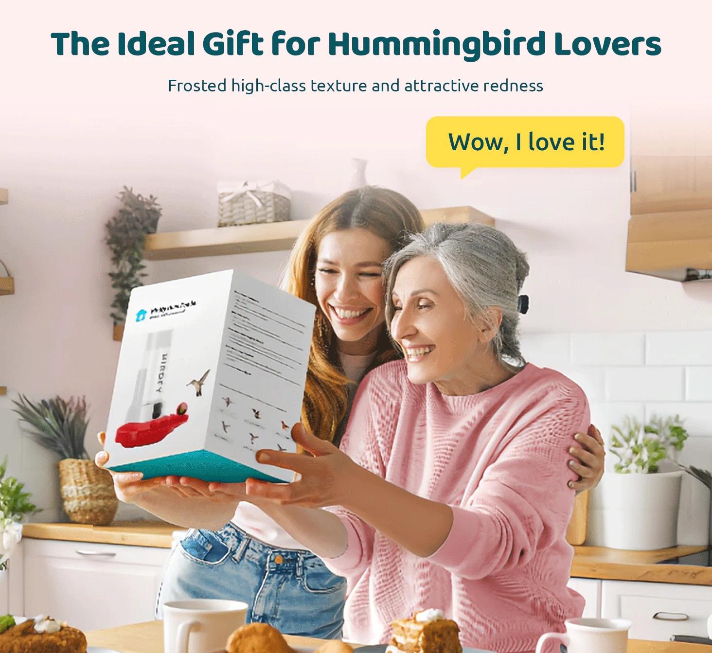 Birdfy Hum Feeder Duo with Dual Camera - 2K High-Resolution Cameras for Hummingbird Behavior and Appearance