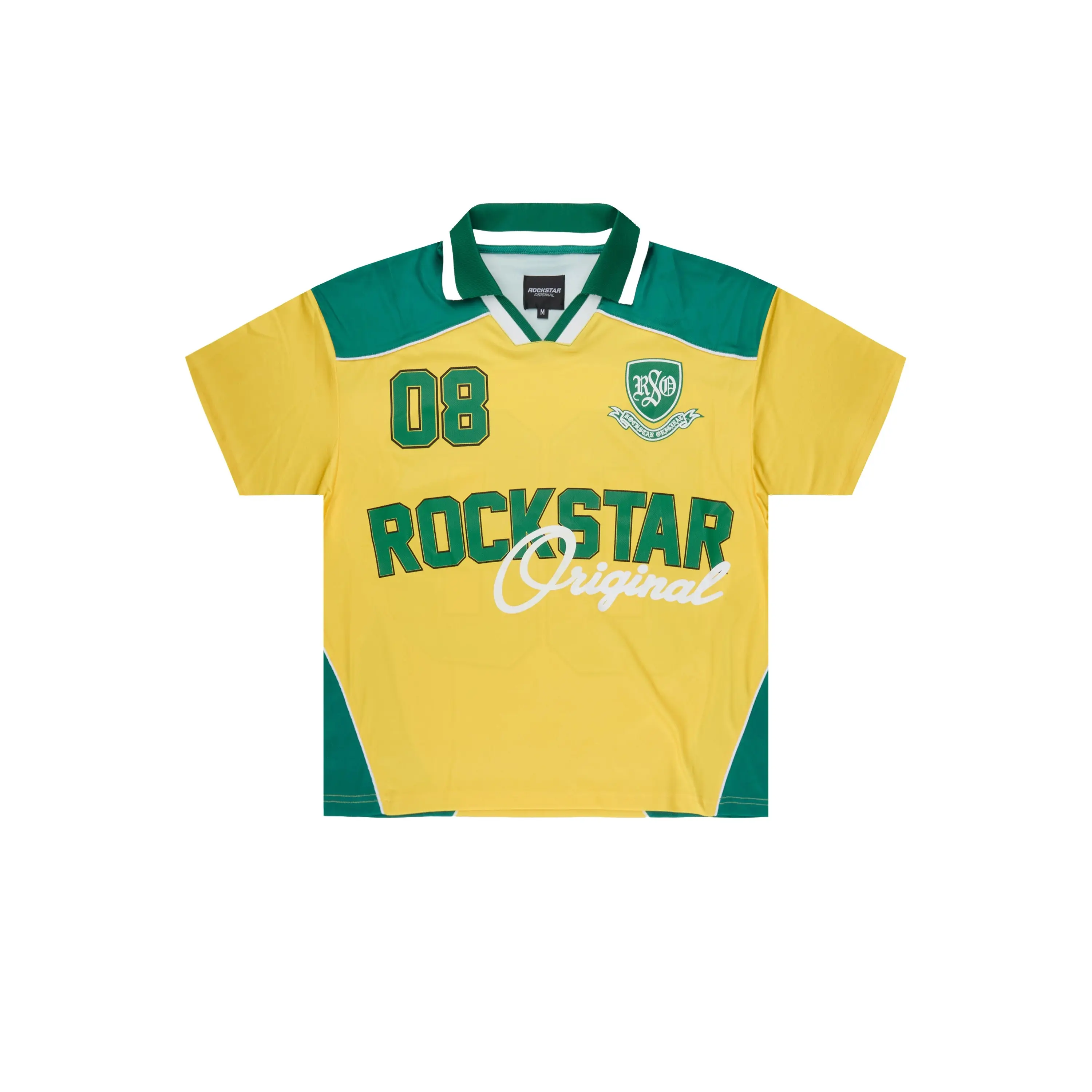 Roche Yellow/Green World Soccer Inspired Graphic Jersey
