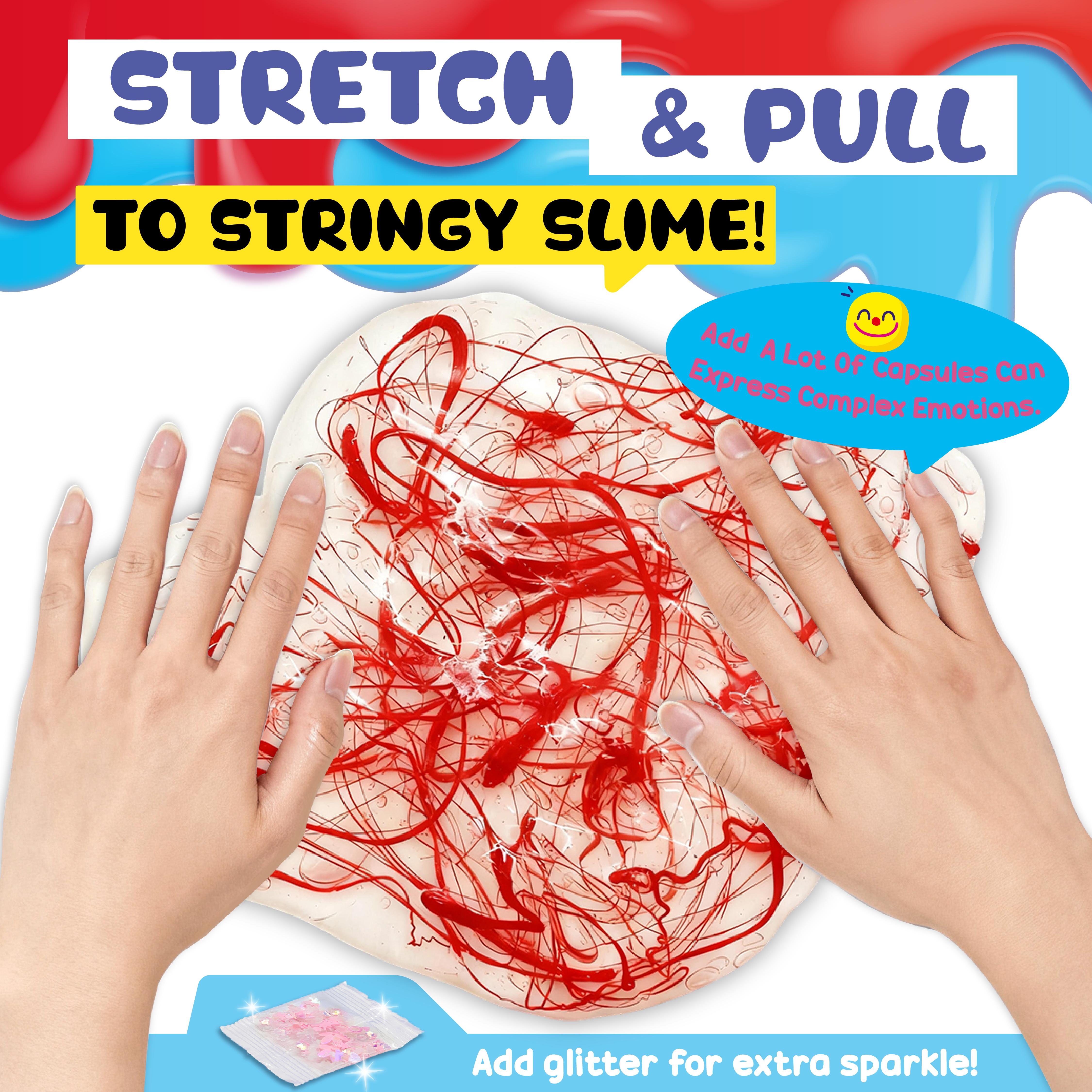 DLMdilemu Putty Slime Capsule Set, ASMR Stress Relief Squishies Toys, Non-Toxic DIY Sparkly Moldable Kit with Versatile Play Options, Easy-Clean Sensory Pod Cuddle Box, Taba Squishy Mochi