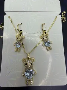 Earrings & Necklace Set osito zirconia