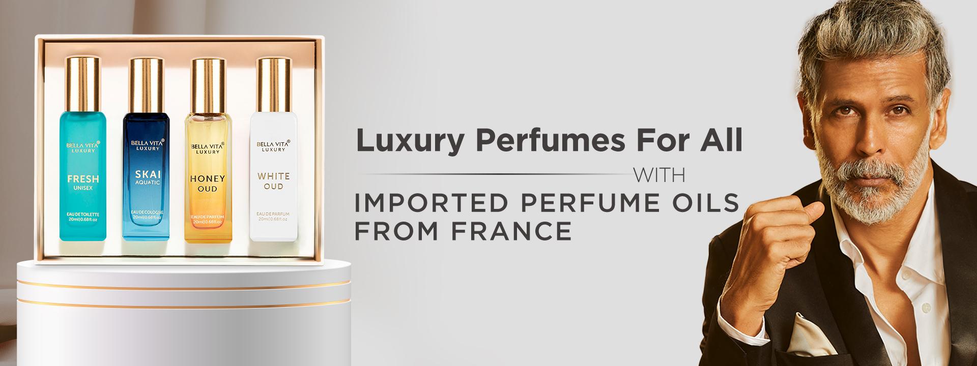 Bellavita Luxury Unisex Mini Perfume Gift Set | 4 Best Selling Fragrances for Women & Men | Travel Size Perfume Set | Perfume Gift Sets for Women | Women’s Day Special