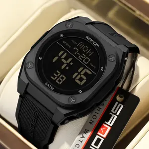Thin modern unisex watch, water-resistant electronic watch with soft silicone strap Shockproof Tablet Dual Camera