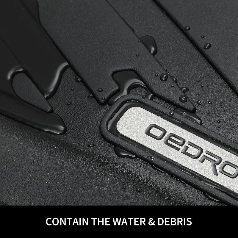 YITAMOTOR All Weather Floor Mats for Toyota Tacoma 2024 2025 Double Cab, Custom Fit TPE Floor Liners for Car Accessories, Front & Rear Protector