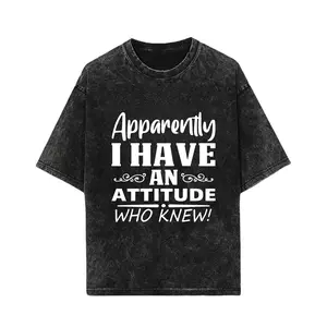 Apparently I Have An Attitude Humor T-Shirt | Sarcastic Meme Tee