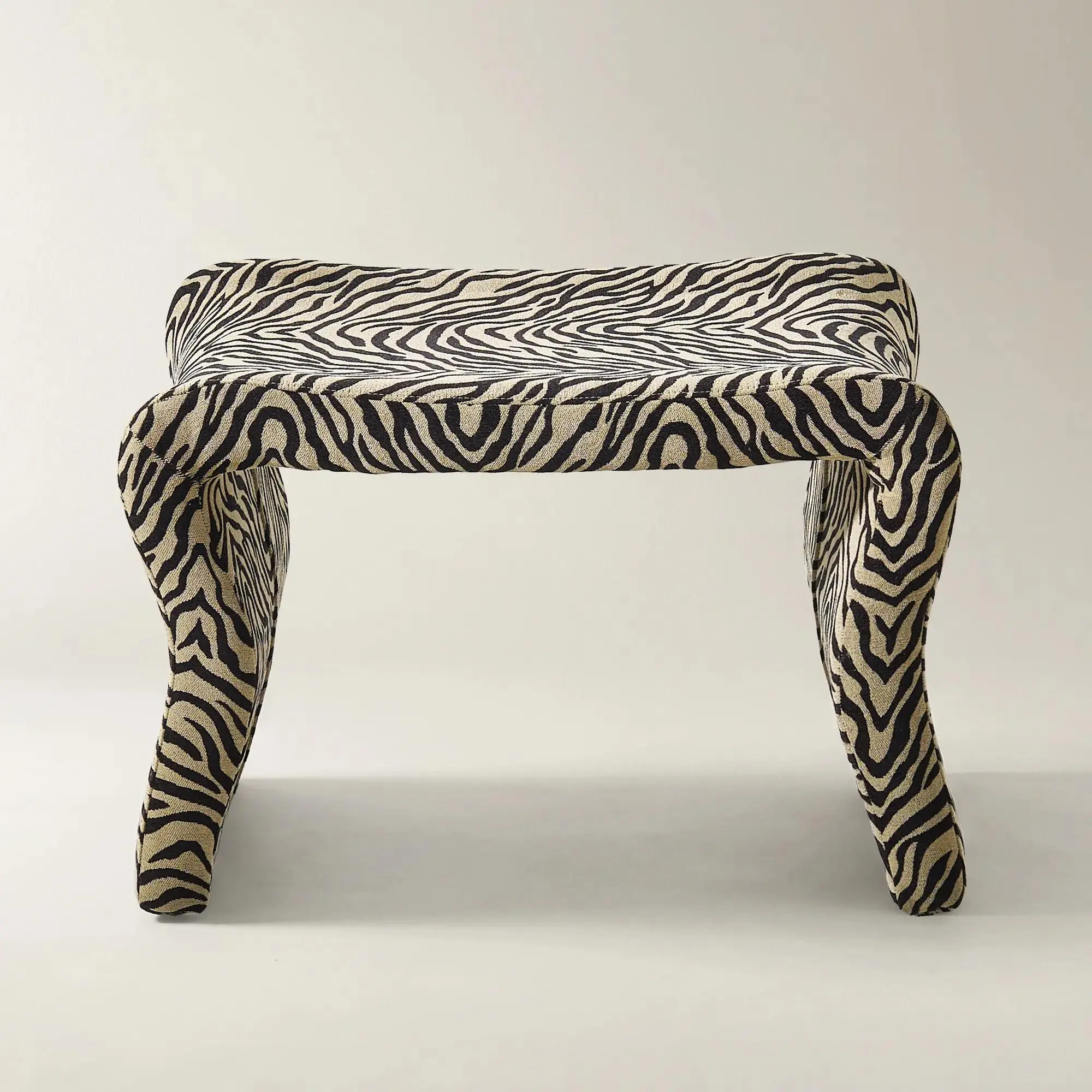 Z Gallerie Romy Zebra Performance Chenille Bench (30.75") / (61.5")