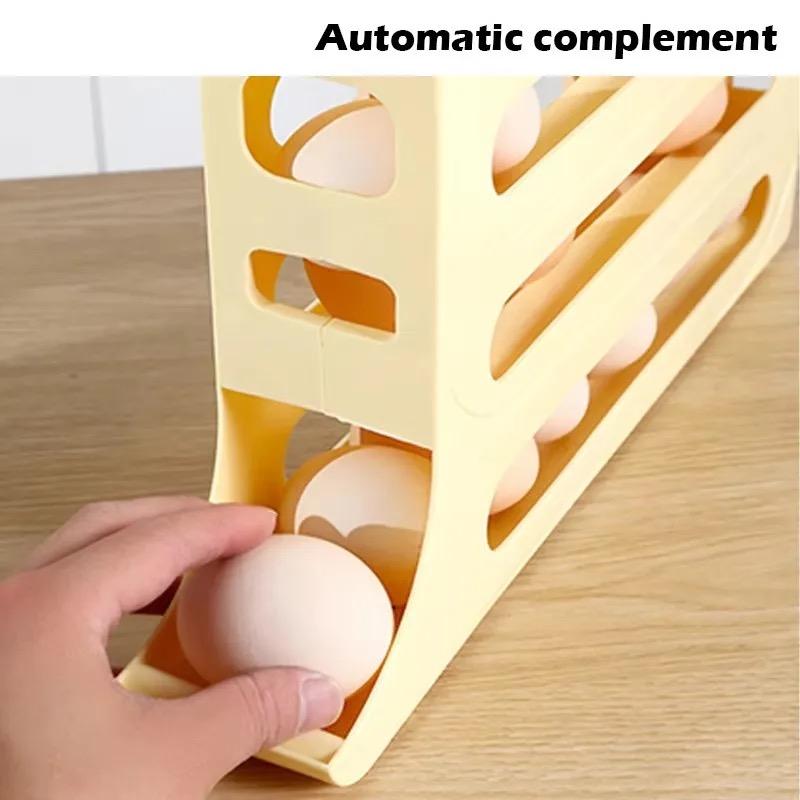 4-layer Egg Storage Box, Refrigerator Organizer Storage Automatic Egg Rolling Rack, Large CapacityRefrigerator Special Egg Holder Storage Kitchen 4-layer Egg Storage Box, Refrigerator Organizer Storage Automatic Egg Rolling Rack, Large CapacityRefrigerator Special Egg Holder Storage Kitchen