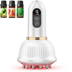 YOLUXSPA Handheld Body Massager for Legs & Belly-Full Body Relaxation, Heat, Vibration, Microcurrent for Muscle Relaxation, Reduce Stress