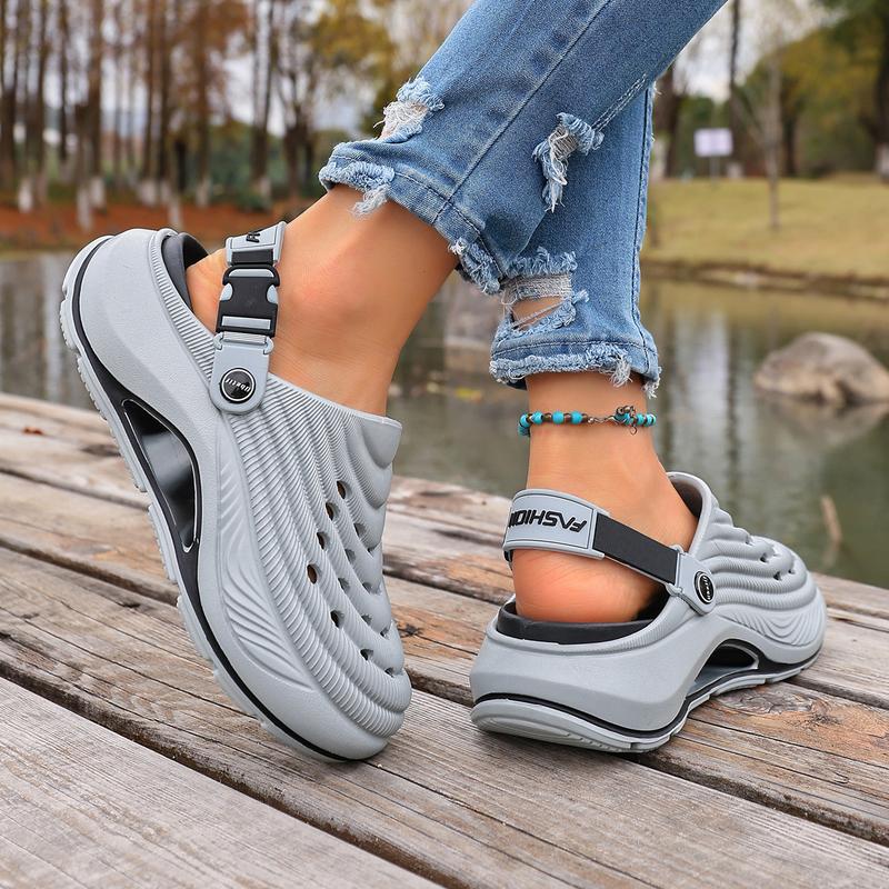 Men's and Women's  Clogs Outdoor Thick Sole Non-Slip Odor Resistant Durable Quick Drying Soft Beach Sandals.Summer Slippers