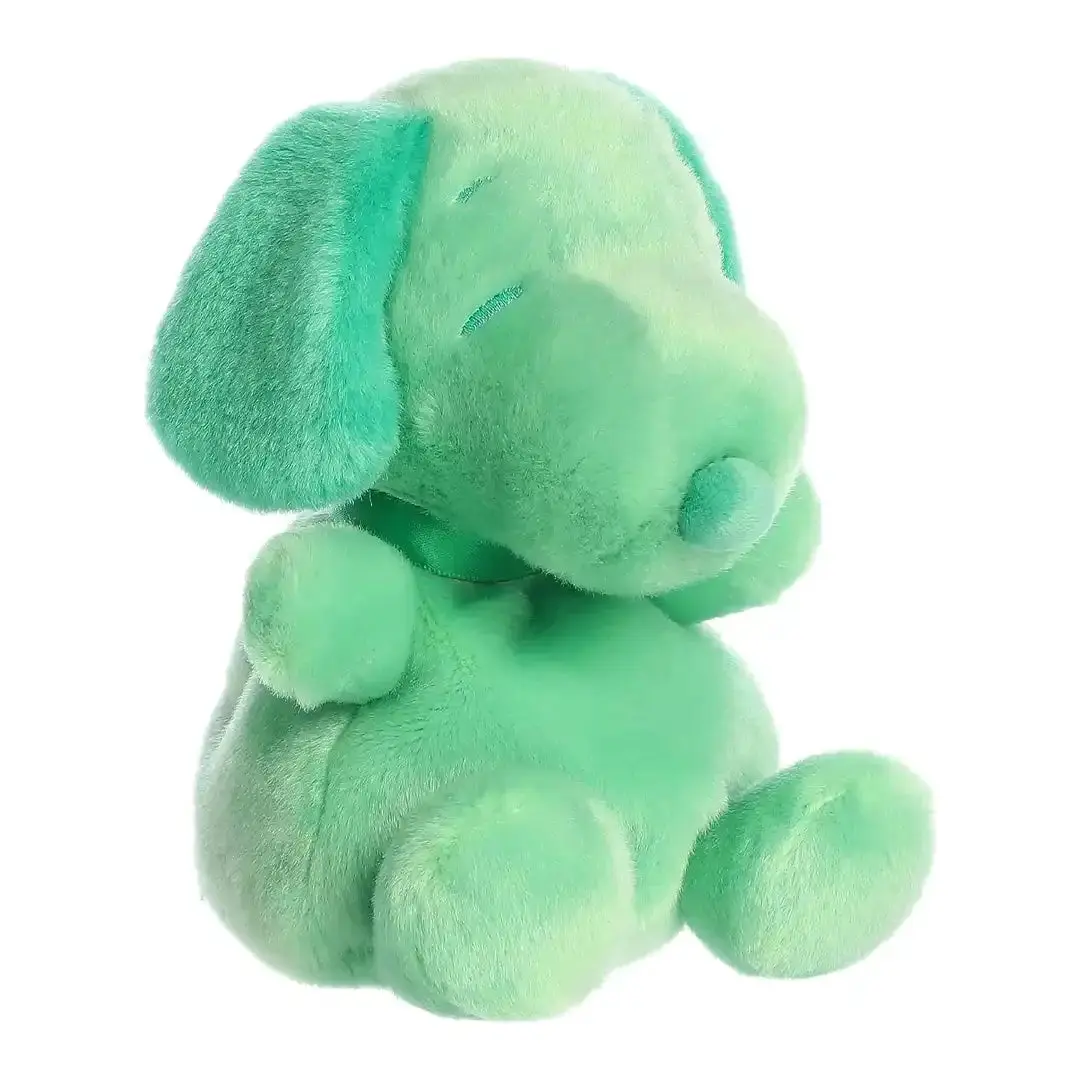 5" Green Aurora Snoopy Palm Pal Plush - Peanuts Color Collection, 4.5" x 4" x 5" Unisex Stuffed Animal, Soft Cuddly Gift, Collectible Character Toy, Durable Fluffy Stuffie for 12 Years Above, Stuffed Animal Gifts, Cute Stuffies, Durable Soft Fluffy
