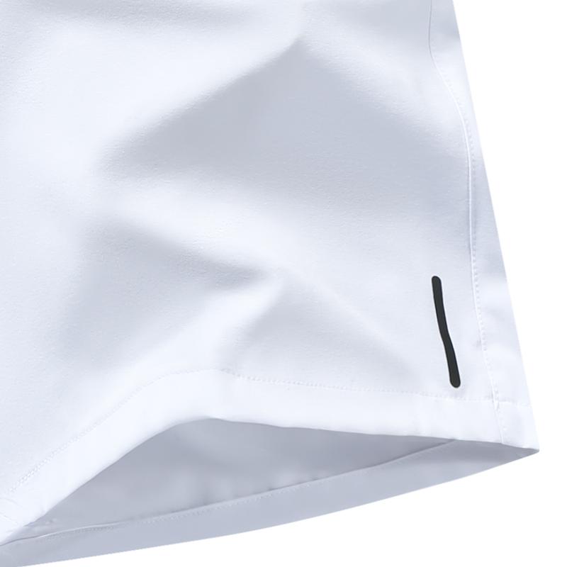 Men's summer sports shorts, breathable quick-dry fabric, drawstring waistband with zipper pockets, lightweight and comfortable, suitable for running, hiking, and everyday outdoor activities