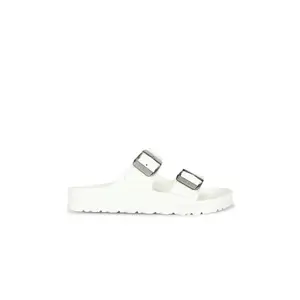 BIRKENSTOCK Arizona EVA Stealth Buckle Sandal in White BIRKENSTOCK Arizona EVA Stealth Buckle Sandal in White