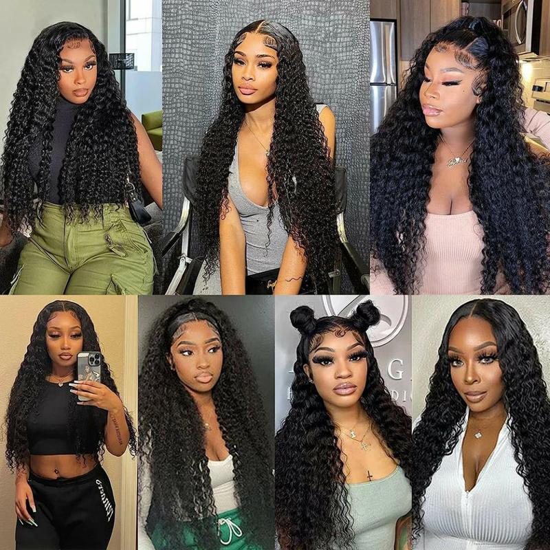 180% Density Burmese Curly Human Hair Wigs 6x4 7x5 HD Lace Closure Wig for Women 13x6 Pre-Cut Lace Frontal  Wigs Deep Wave Curly Ready to Wear Natural Hairline Beginner Friendly